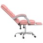 Silla de oficina reclinable masaje cuero sintético rosa en Sillas de oficina | Comprar online en Foru.es