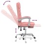 Silla de oficina reclinable masaje cuero sintético rosa en Sillas de oficina | Comprar online en Foru.es
