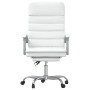 Silla de oficina reclinable masaje cuero sintético blanco en Sillas de oficina | Comprar online en Foru.es