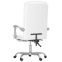 Silla de oficina reclinable masaje cuero sintético blanco en Sillas de oficina | Comprar online en Foru.es