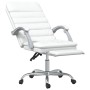 Silla de oficina reclinable masaje cuero sintético blanco en Sillas de oficina | Comprar online en Foru.es