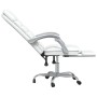 Silla de oficina reclinable masaje cuero sintético blanco en Sillas de oficina | Comprar online en Foru.es