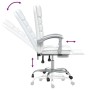 Silla de oficina reclinable masaje cuero sintético blanco en Sillas de oficina | Comprar online en Foru.es