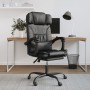 Silla de oficina reclinable cuero sintético negro en Sillas de oficina | Comprar online en Foru.es