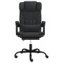 Silla de oficina reclinable cuero sintético negro en Sillas de oficina | Comprar online en Foru.es
