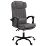 Silla de oficina reclinable cuero sintético gris en Sillas de oficina | Comprar online en Foru.es