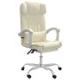 Silla de oficina reclinable cuero sintético crema en Sillas de oficina | Comprar online en Foru.es