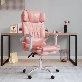 Silla de oficina reclinable cuero sintético rosa en Sillas de oficina | Comprar online en Foru.es