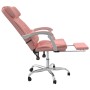 Silla de oficina reclinable cuero sintético rosa en Sillas de oficina | Comprar online en Foru.es