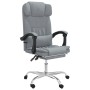 Silla de oficina reclinable con masaje de tela gris claro en Sillas de oficina | Comprar online en Foru.es
