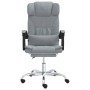 Silla de oficina reclinable con masaje de tela gris claro en Sillas de oficina | Comprar online en Foru.es