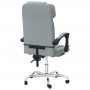 Silla de oficina reclinable con masaje de tela gris claro en Sillas de oficina | Comprar online en Foru.es