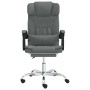Silla de oficina reclinable con masaje de tela gris oscuro en Sillas de oficina | Comprar online en Foru.es