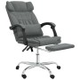 Silla de oficina reclinable con masaje de tela gris oscuro en Sillas de oficina | Comprar online en Foru.es