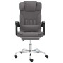Silla de oficina reclinable masaje cuero sintético gris en Sillas de oficina | Comprar online en Foru.es