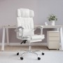 Silla de oficina reclinable masaje cuero sintético blanco en Sillas de oficina | Comprar online en Foru.es
