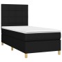 Cama box spring colchón y luces LED tela negro 80x200 cm de vidaXL, Camas y somieres - Ref: Foro24-3135391, Precio: 295,06 €,...
