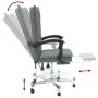 Silla de oficina reclinable de tela gris oscuro en Sillas de oficina | Comprar online en Foru.es