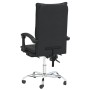 Silla de oficina reclinable cuero sintético negro en Sillas de oficina | Comprar online en Foru.es