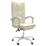 Silla de oficina reclinable cuero sintético crema en Sillas de oficina | Comprar online en Foru.es