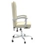 Silla de oficina reclinable cuero sintético crema en Sillas de oficina | Comprar online en Foru.es