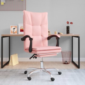 Silla de oficina reclinable cuero sintético rosa en Sillas de oficina | Comprar online en Foru.es