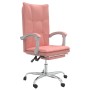 Silla de oficina reclinable cuero sintético rosa en Sillas de oficina | Comprar online en Foru.es