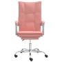 Silla de oficina reclinable cuero sintético rosa en Sillas de oficina | Comprar online en Foru.es