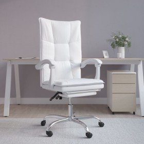 Silla de oficina reclinable cuero sintético blanco en Sillas de oficina | Comprar online en Foru.es