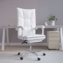 Silla de oficina reclinable cuero sintético blanco en Sillas de oficina | Comprar online en Foru.es