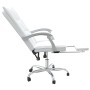Silla de oficina reclinable cuero sintético blanco en Sillas de oficina | Comprar online en Foru.es
