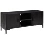 Mueble para TV madera maciza de pino negro 110x35x48 cm en Muebles TV | Comprar online en Foru.es