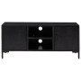 Mueble para TV madera maciza de pino negro 110x35x48 cm en Muebles TV | Comprar online en Foru.es