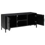 Mueble para TV madera maciza de pino negro 110x35x48 cm en Muebles TV | Comprar online en Foru.es