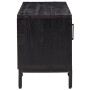Mueble para TV madera maciza de pino negro 110x35x48 cm en Muebles TV | Comprar online en Foru.es