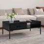 Mesa de centro madera maciza de pino negro 90x50x35 cm en Mesas de centro | Comprar online en Foru.es
