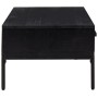 Mesa de centro madera maciza de pino negro 90x50x35 cm en Mesas de centro | Comprar online en Foru.es