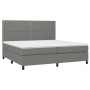 Cama box spring colchón y luces LED tela gris claro 200x200 cm de vidaXL, Camas y somieres - Ref: Foro24-3134822, Precio: 626...