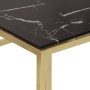 Mesa de centro dorada acero inoxidable y vidrio templado en Mesas de centro | Comprar online en Foru.es