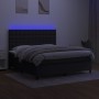 Cama box spring colchón y luces LED tela negro 180x200 cm de vidaXL, Camas y somieres - Ref: Foro24-3135215, Precio: 642,73 €...
