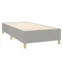 Cama box spring colchón y luces LED tela gris claro 90x190 cm de vidaXL, Camas y somieres - Ref: Foro24-3135717, Precio: 326,...