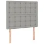 Cama box spring colchón y luces LED tela gris claro 90x190 cm de vidaXL, Camas y somieres - Ref: Foro24-3135717, Precio: 326,...