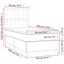 Cama box spring colchón y luces LED tela gris claro 90x190 cm de vidaXL, Camas y somieres - Ref: Foro24-3135717, Precio: 326,...