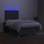 Cama box spring con colchón y LED tela gris oscuro 120x200 cm de vidaXL, Camas y somieres - Ref: Foro24-3135262, Precio: 411,...