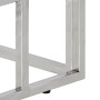 Mesa consola acero inoxidable plateado y vidrio templado en Mesas consola | Comprar online en Foru.es