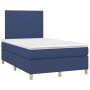 Cama box spring con colchón y LED tela azul 120x200 cm de vidaXL, Camas y somieres - Ref: Foro24-3135267, Precio: 427,71 €, D...