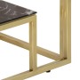 Mesa consola acero inoxidable dorado y vidrio templado en Mesas consola | Comprar online en Foru.es