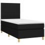 Cama box spring colchón y luces LED tela negro 80x200 cm de vidaXL, Camas y somieres - Ref: Foro24-3135551, Precio: 300,90 €,...