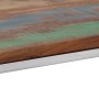 Mesa consola acero inoxidable plateado madera maciza reciclada en Mesas consola | Comprar online en Foru.es