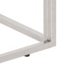 Mesa de centro plateada acero inoxidable y vidrio templado en Mesas de centro | Comprar online en Foru.es